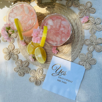 Yes That's What She Said Engagement Cocktail Paper Beverage Napkins, Gold