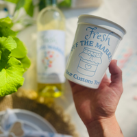 Fresh Off The Market Strawberry Cups | She's Fresh Off The Market Bridal Shower