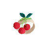 Handwoven Cherry Napkin Ring | Tying The Knot Cherry Theme