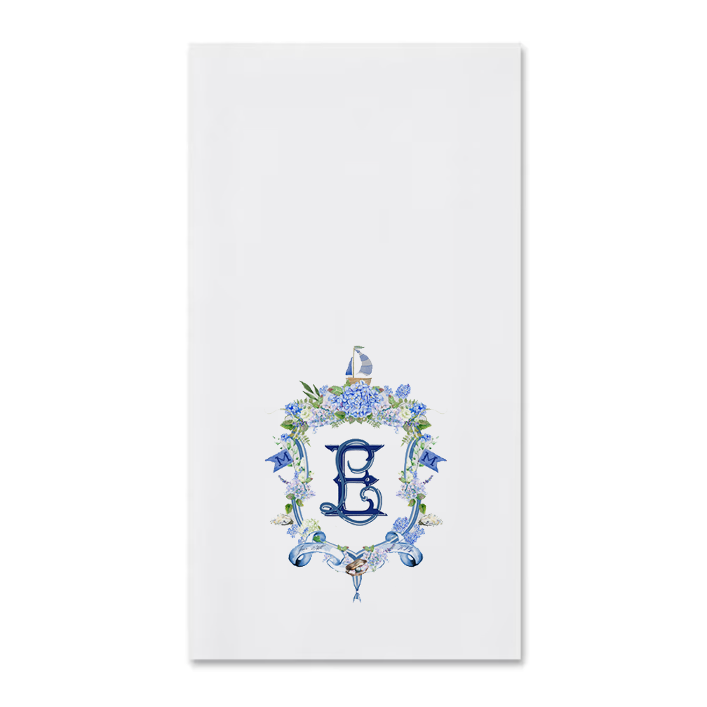 Personalized Crest Guest Towels - Nautical – Sunshine Daisy