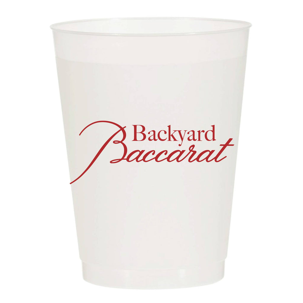 Backyard Baccarat Frosted Cups, Set of 8