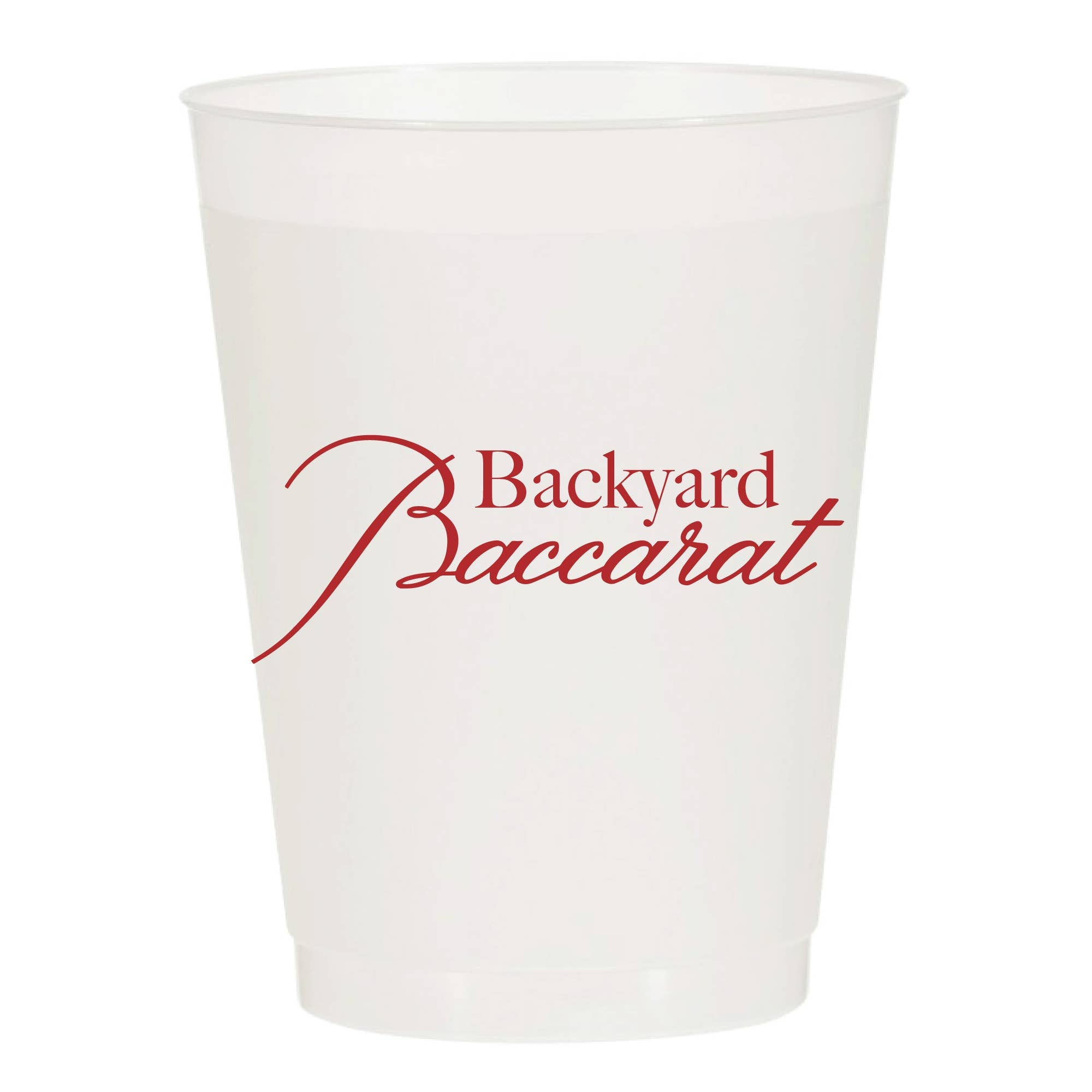 Backyard Baccarat Frosted Cups, Set of 8