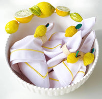 Handwoven Lemon Napkin Ring