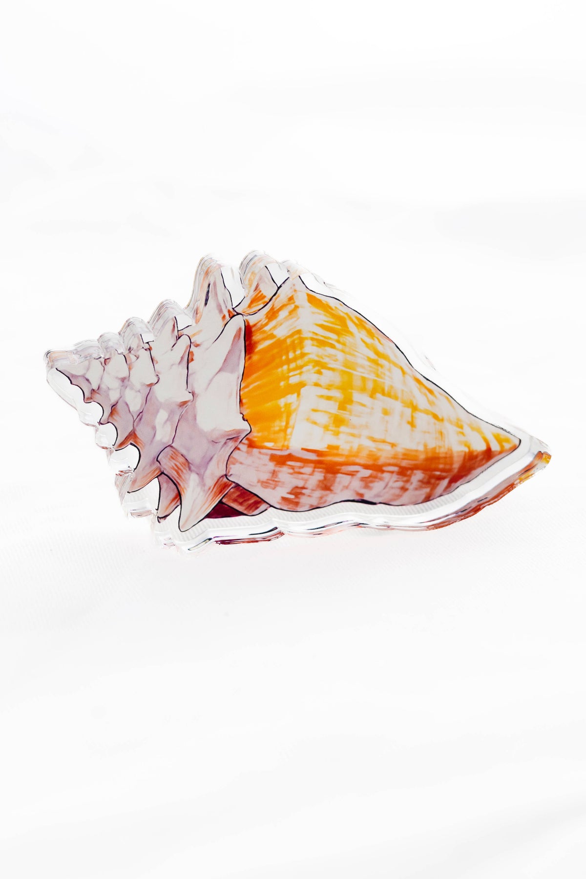 Conch Shell Acrylic Napkin Weight | Coastal Napkin Weight for Beach & Nautical Entertaining