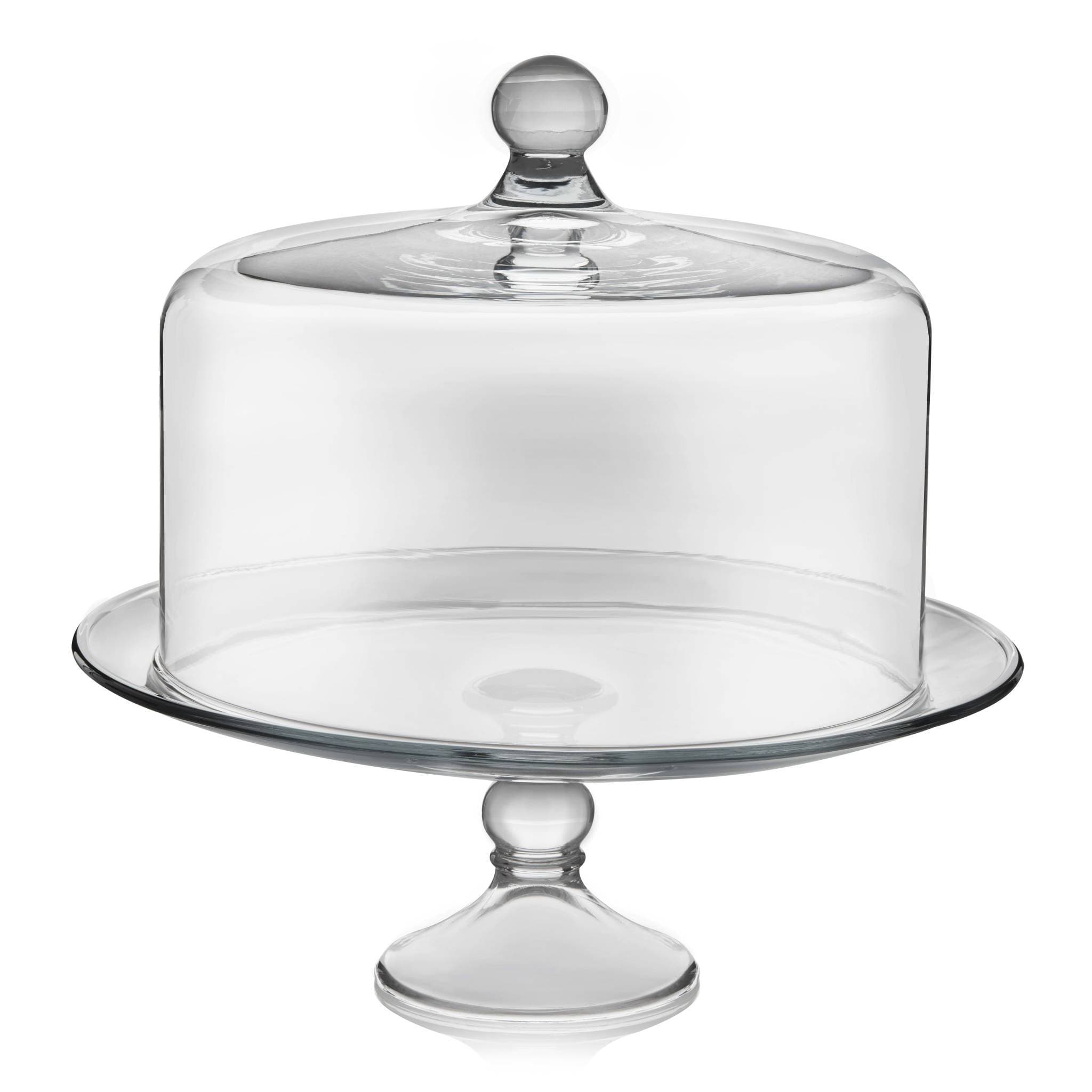 Selena Glass Cake Stand with Dome