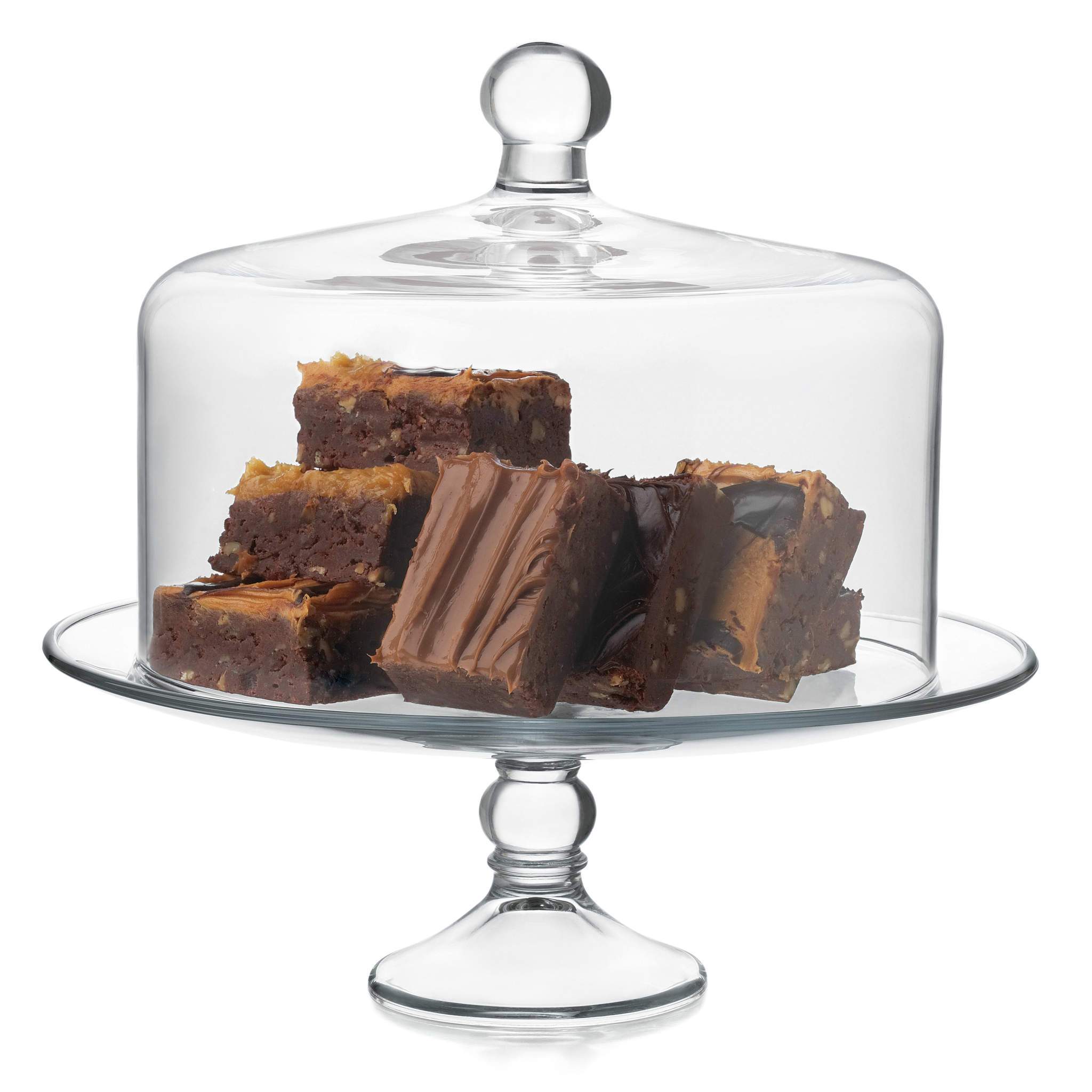 Selena Glass Cake Stand with Dome