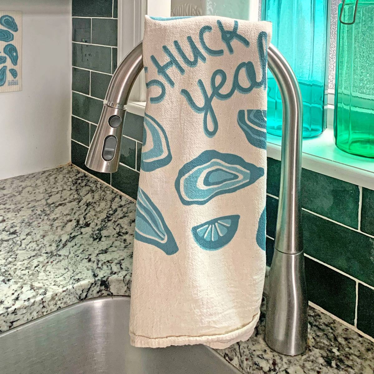 Shuck Yeah Oyster Kitchen Tea Towel