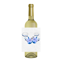 "8 Crazy Nights - Woohoo!" Funny Hanukkah Wine Label | Dreidel Design, Fun Jewish Holiday Gift