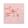 A Tini Bit Older Martini Girl Cocktail Napkin, Pink
