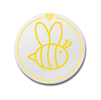 Personalized "A Little Honey Is On The Way" Bee Baby Shower Stickers For Party Favors & Gift Bags | Custom Name | Multiple Sizes Available