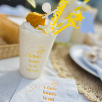 A Little Honey Is On The Way 12oz Frost Flex Cups | Winnie the Pooh Baby Shower Party Cups
