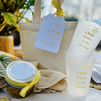 A Little Honey Is On The Way 12oz Frost Flex Cups | Winnie the Pooh Baby Shower Party Cups