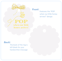 "A Little Honey Is On The Way" Personalized Bee Baby Shower Party Kit - Cups, Napkins, Stickers, Gift Tags & Mini Champagne Labels