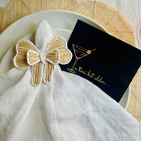 A Tini Bit Older Birthday Black Cocktail Paper Beverage Napkin | Tinis & Weenies Birthday Décor