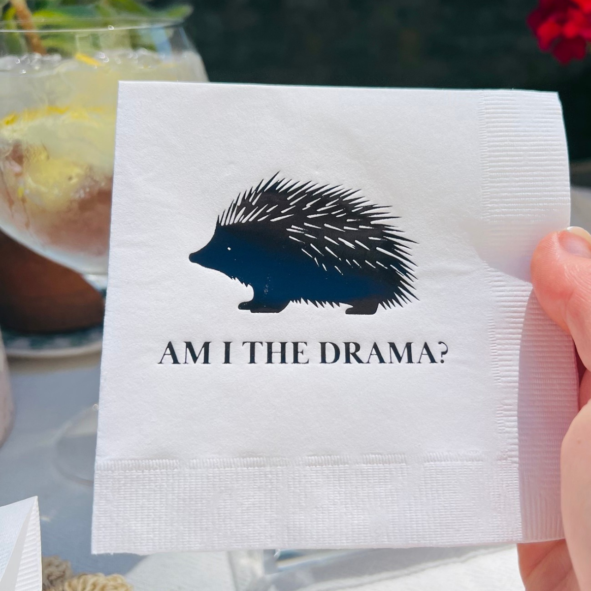 Am I The Drama? Cocktail Paper Beverage Napkins