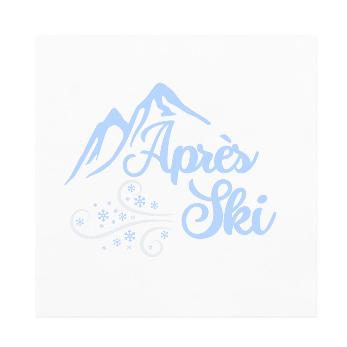 Après Ski Paper Cocktail Beverage Napkins