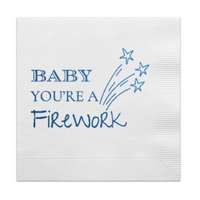 Baby You're A Firework 4th Of July Cocktail Paper Beverage Napkins