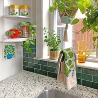Basil Kitchen Tea Towel