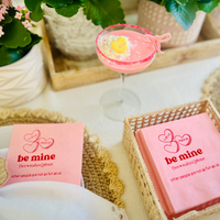 Be Mine Conversation Hearts Valentine's Day Napkins