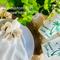 Beach Bach Club Customizable Stadium Cups - Beach Bachelorette Party Cups & Tropical Bach Weekend Favors