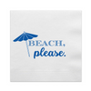 Beach, Please Paper Cocktail Napkins