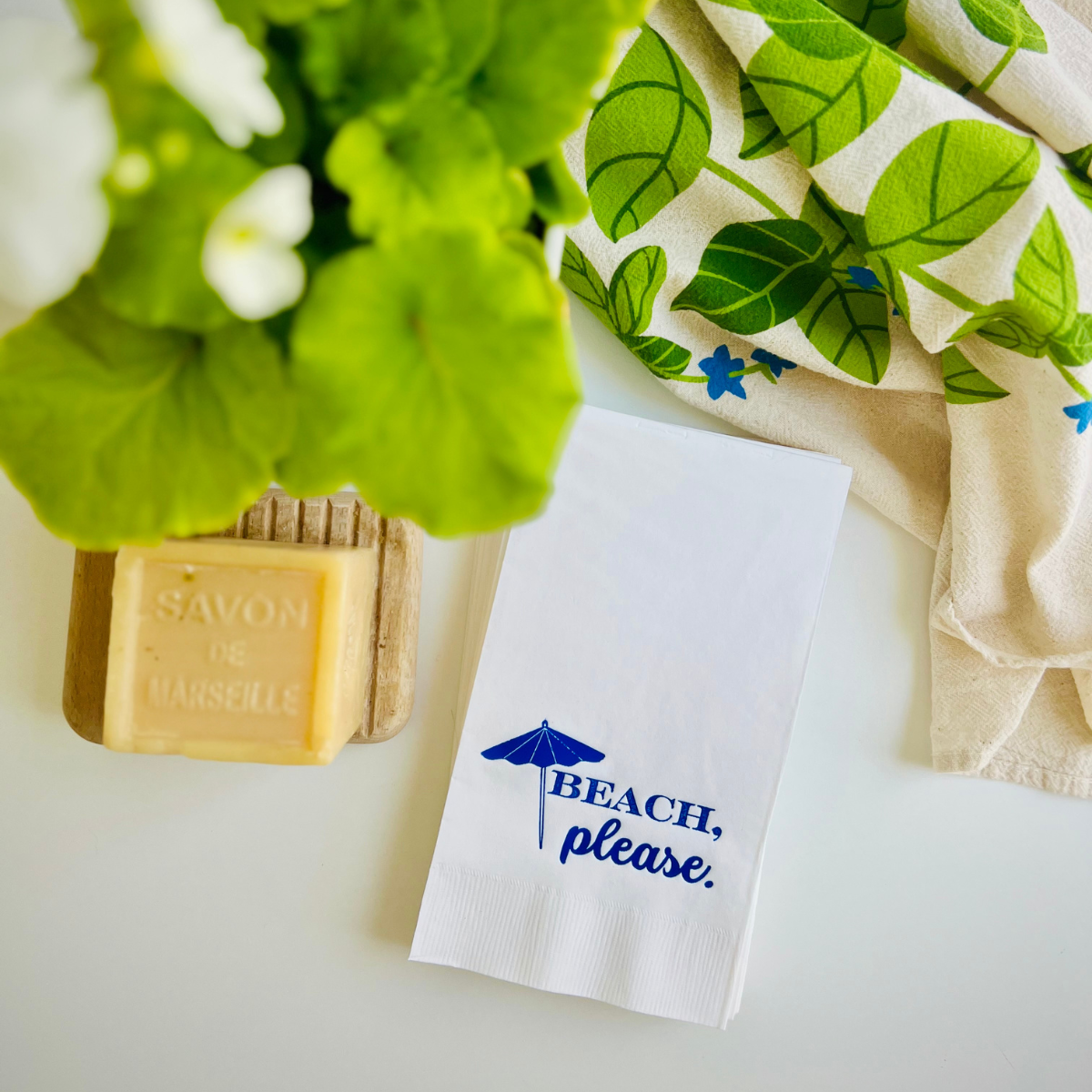 Beach, Please Paper Guest Towels, Pack of 30