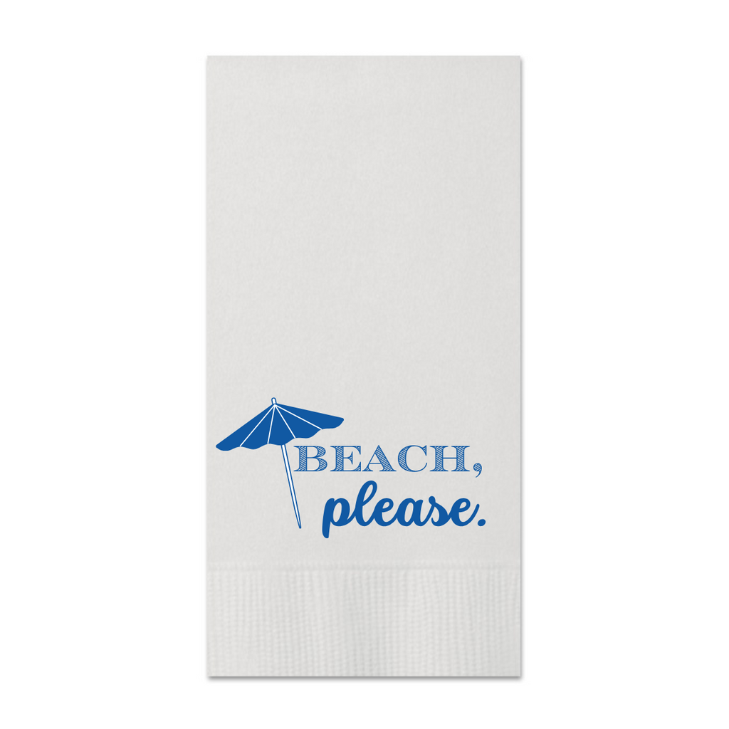 Beach, Please Paper Guest Towels, Pack of 30