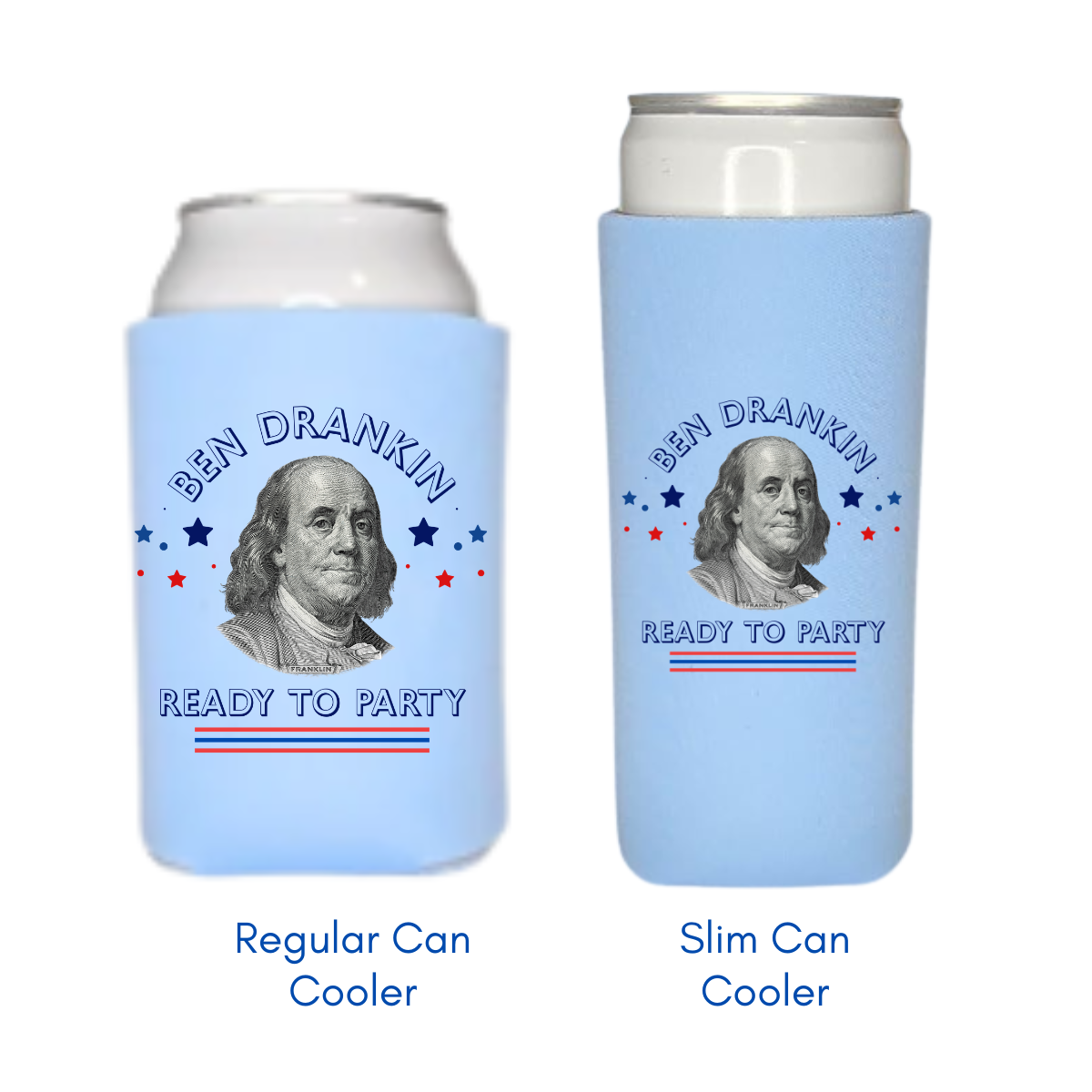 Ben Drankin Can Cooler Sleeve for 4th of July