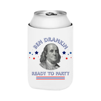 Ben Drankin Can Cooler Sleeve for 4th of July