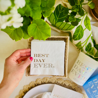 Best Day Ever Cocktail Paper Napkins | Wedding Napkins