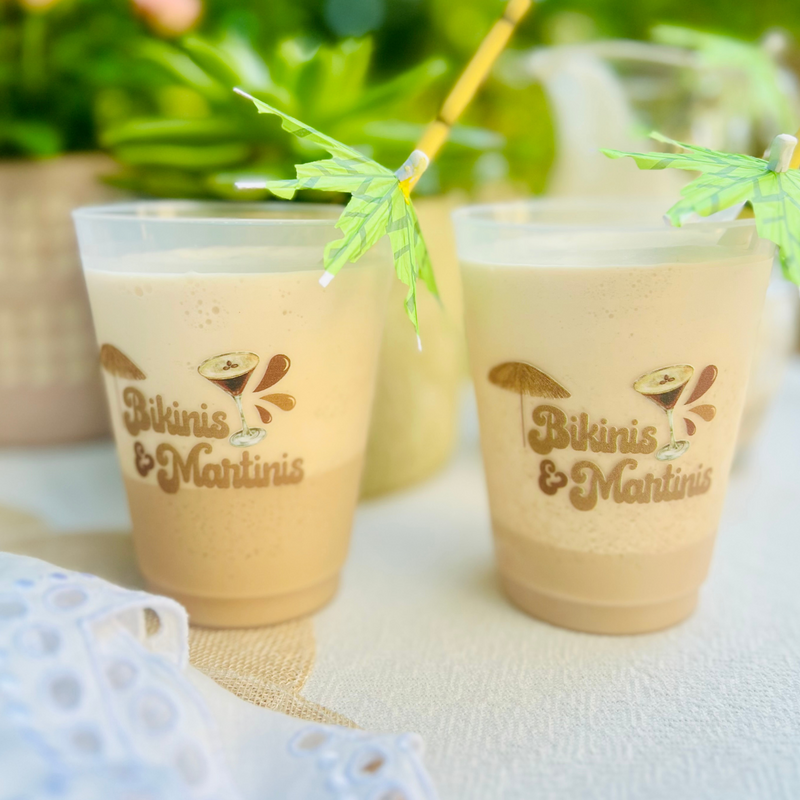Bikinis And Martinis Frost Flex 16oz Drinking Cups | Espresso Martini Cups