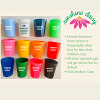 Last Trail Before The Veil Bachelorette 16oz Stadium Cups