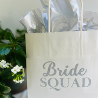 Bride And Bride Squad Bachelorette Paper Gift Bags | Bachelorette Party Favors