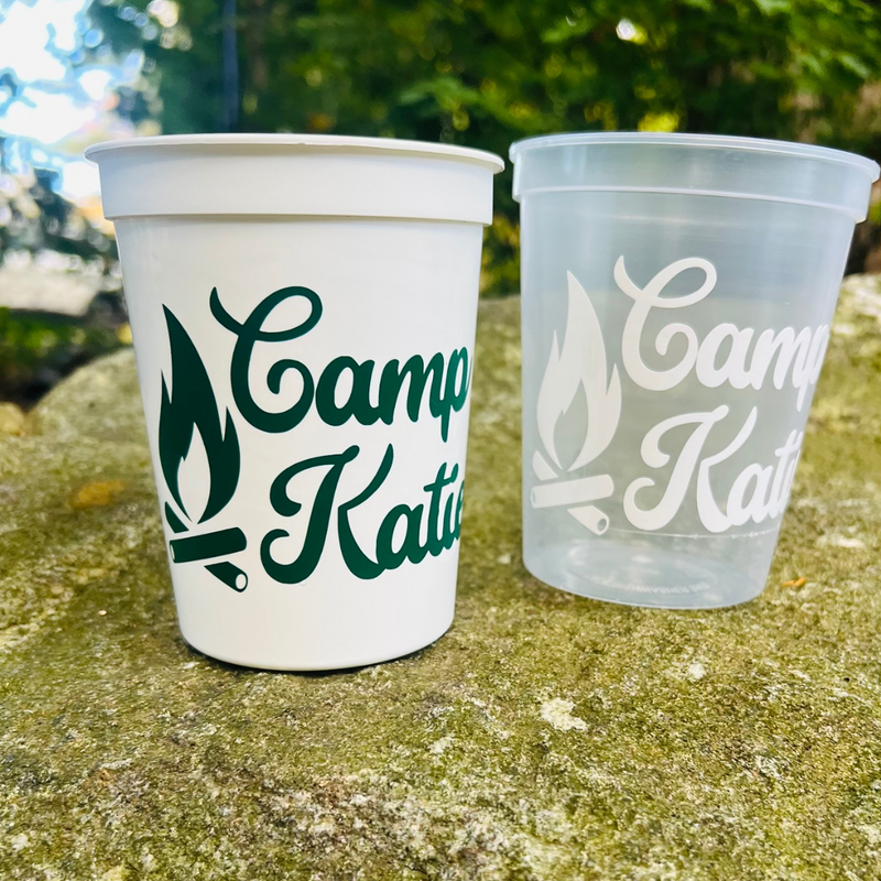 Camp Bach Customizable Bachelorette 16oz Stadium Cups | Mountain Bachelorette