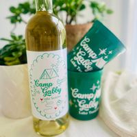 Custom Camp Bachelorette Wine Labels