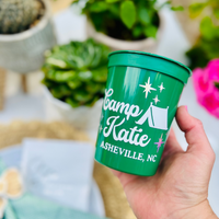 Personalizable Camp Bachelorette Cups | Last Trail Bachelorette