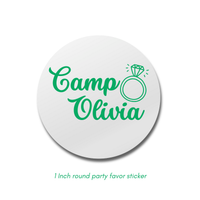 Custom Camp Bachelorette Drink Stirrers