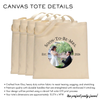 Custom Photo Canvas Tote