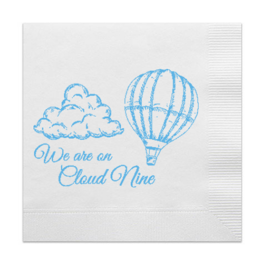 We Are On Cloud Nine Paper Cocktail Beverage Napkins