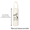 Corks Are For Quitters Canvas Wine Bag, Corkscrew Design