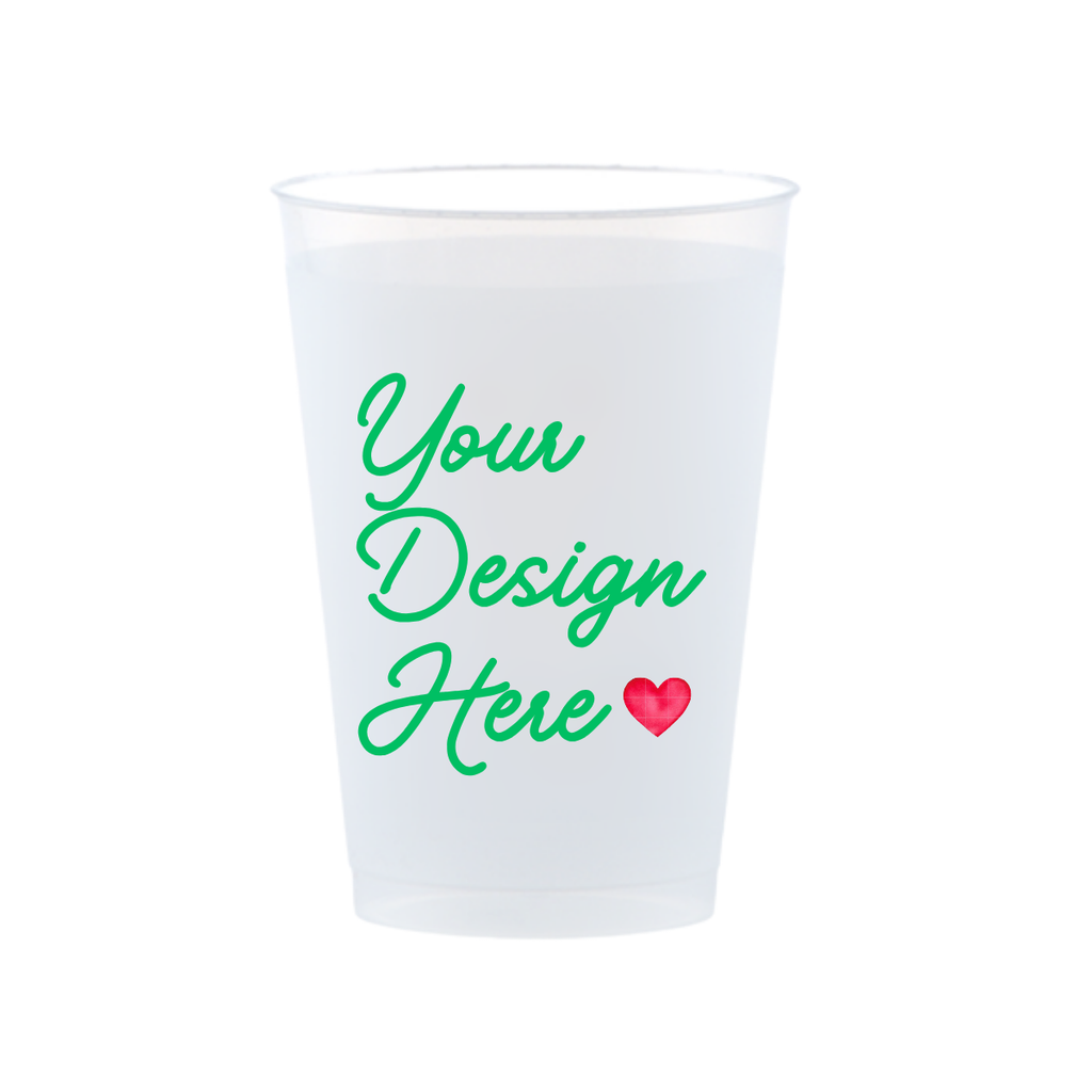 Custom Full Color Frost Flex Cups, 12oz
