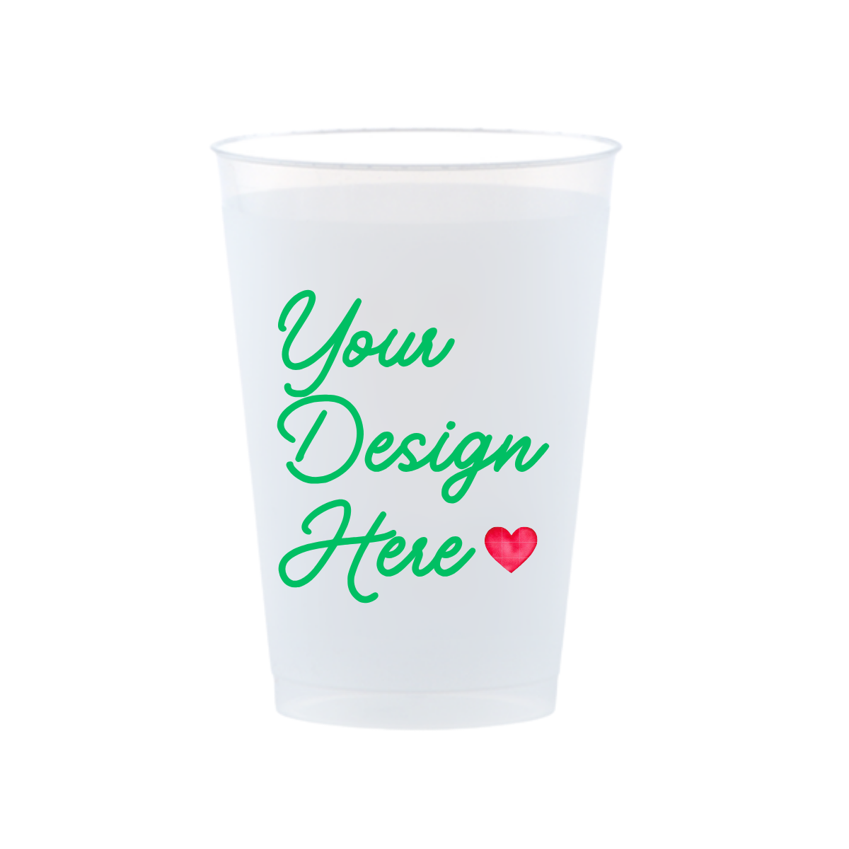 Custom Full Color Frost Flex Cups, 12oz