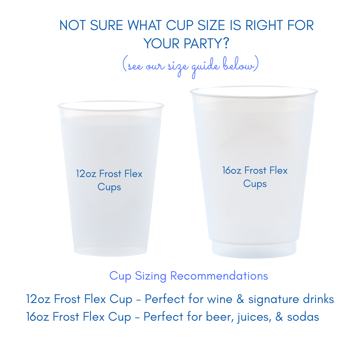 Custom Full Color Frost Flex Cups, 12oz
