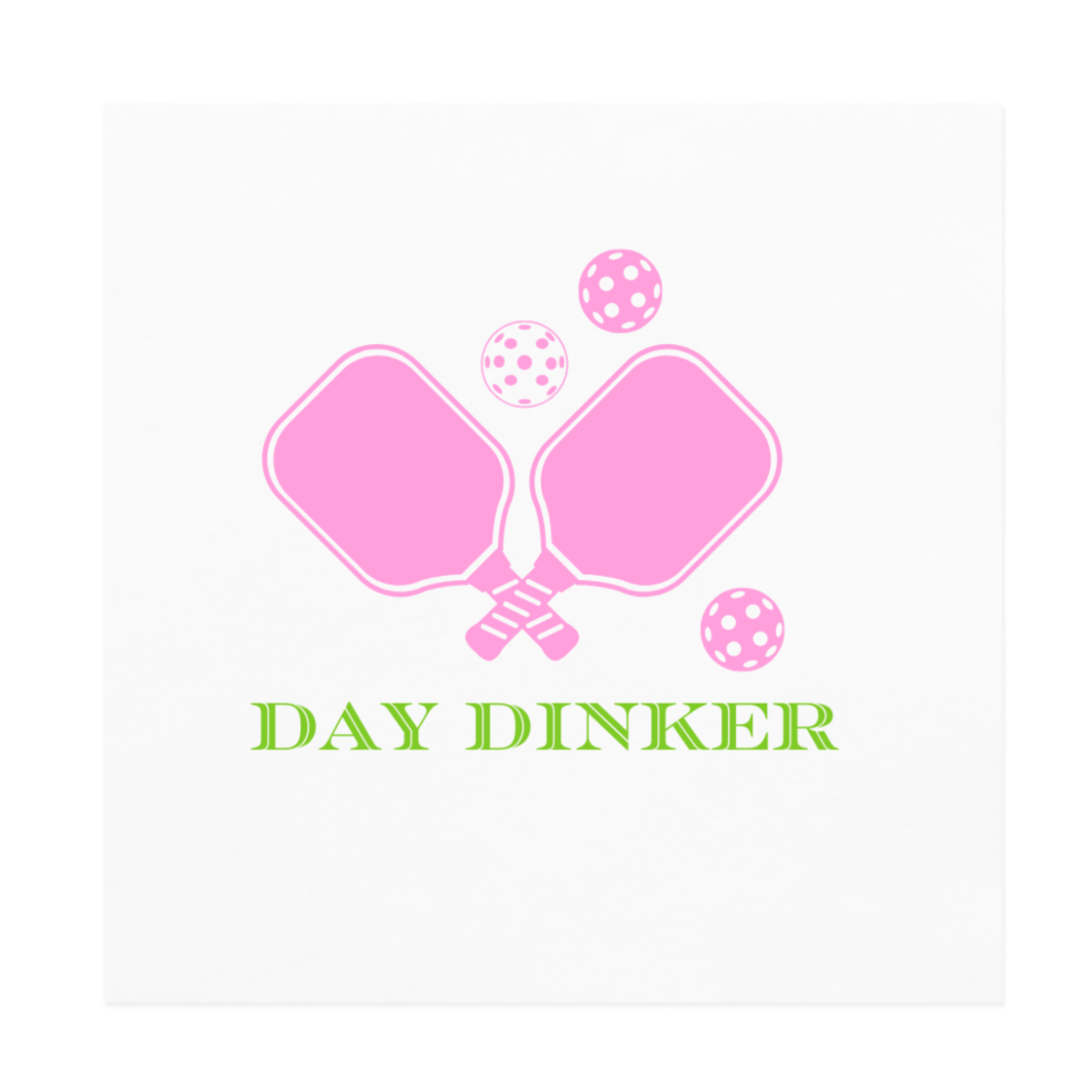 Day Dinker Pickleball Cocktail Paper Beverage Napkins