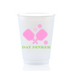 Day Dinker Pickleball Frosted Drinking Cups, 16oz