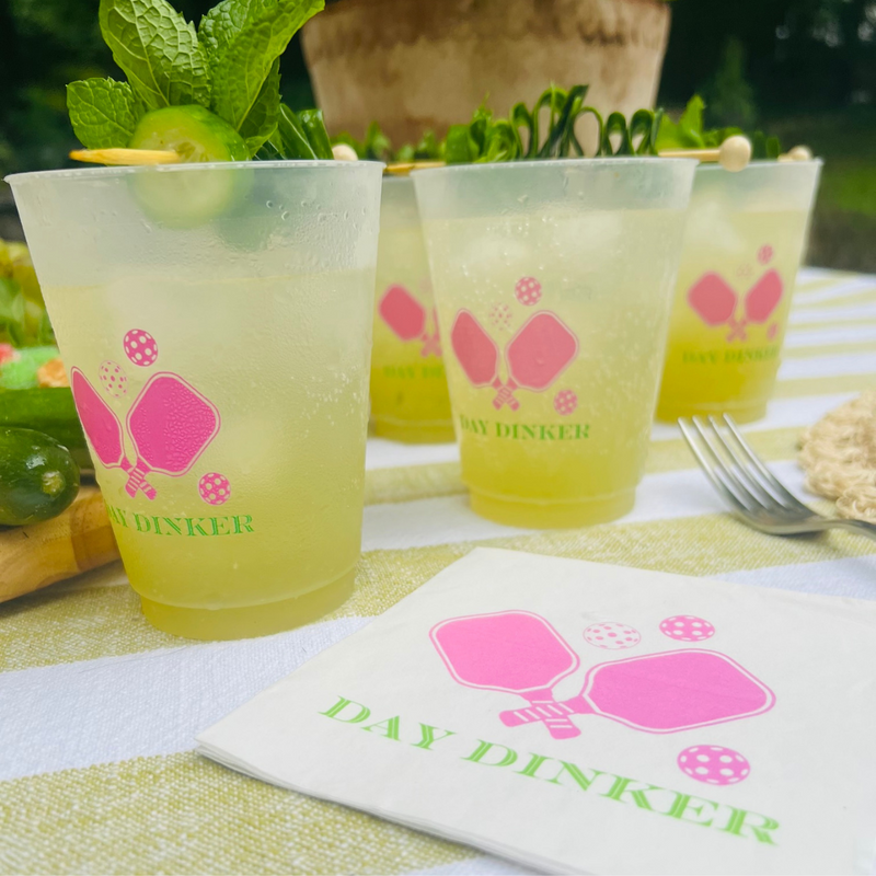 Day Dinker Pickleball Cocktail Paper Beverage Napkins