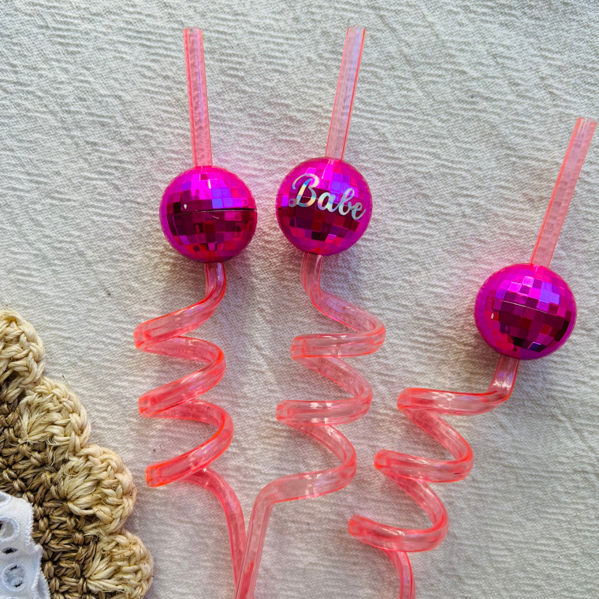 Pink Disco Straws | Groovy Bachelorette | 70s Birthday Party