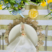 Handwoven Bunny Napkin Ring