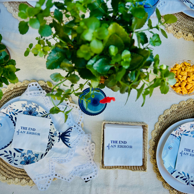 The End Of An Error Divorce Cocktail Paper Beverage Napkins | Divorce Party Décor