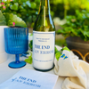The End Of An Error Wine Bottle Label | Divorce Party Décor
